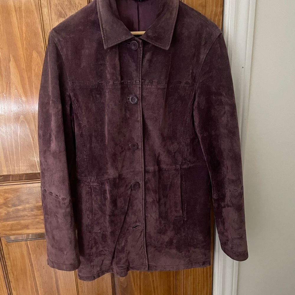 Denver Hayes Rich Purpley Brown Teddy Jacket